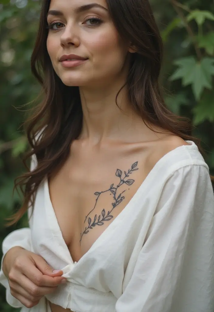 28 Classy Tattoos for Women Over 40: Sophisticated & Empowering - 16. Thoughtful Ivy