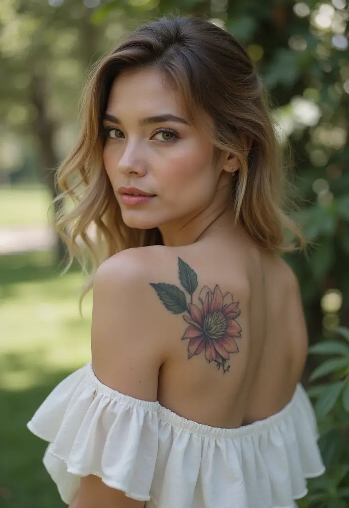 28 Classy Tattoos for Women Over 40: Sophisticated & Empowering - 27. Stunning Gardenia