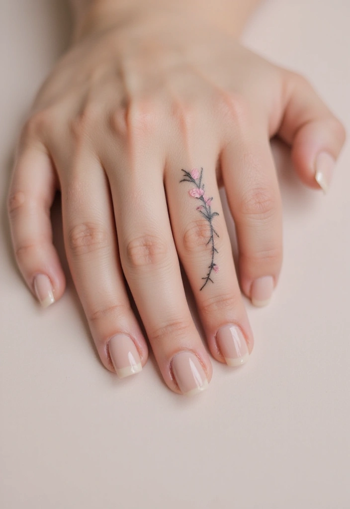 28 Elegant Hand Tattoos for Women: Delicate & Meaningful Ink - 1. Minimalist Floral Wreath