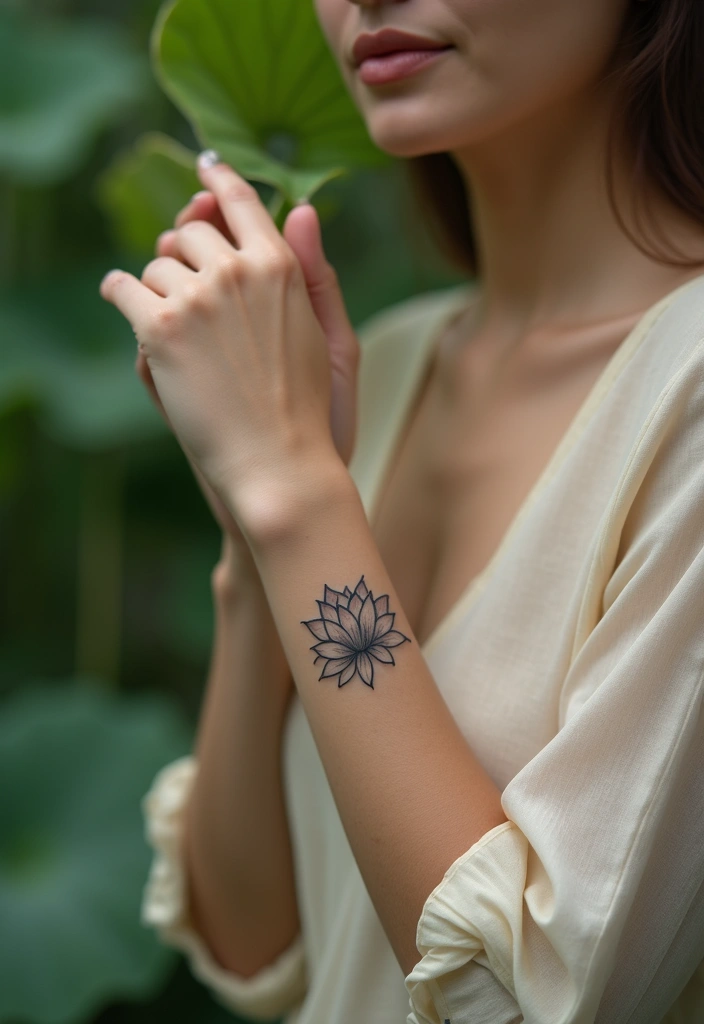28 Elegant Hand Tattoos for Women: Delicate & Meaningful Ink - 9. Lotus Flower