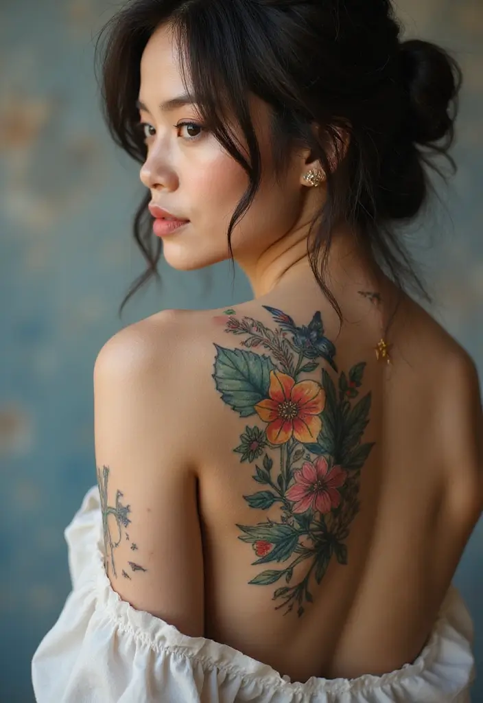 28 Gorgeous Back Tattoos for Women: From Minimal to Bold - 10. Whimsical Fairy Tales