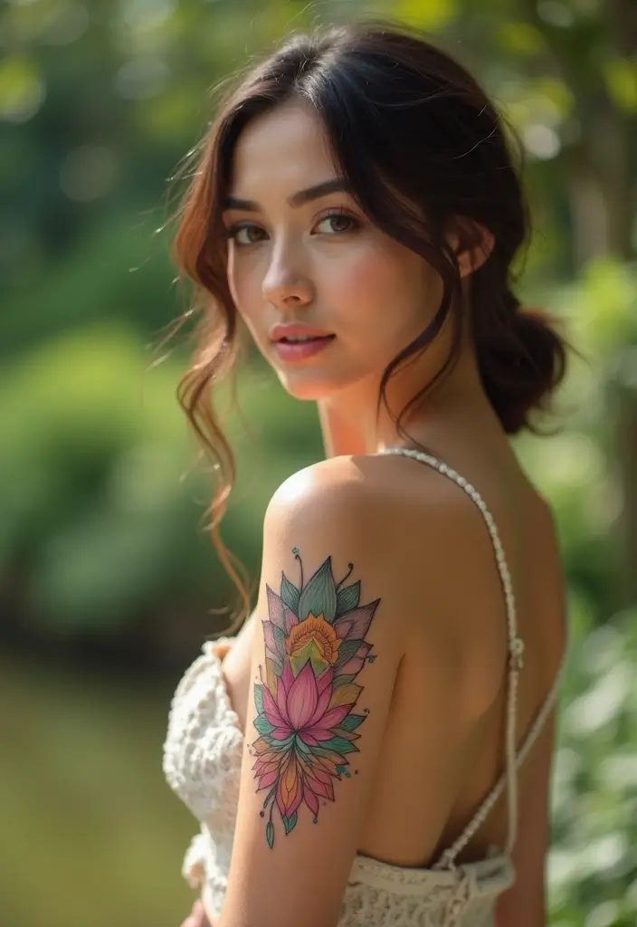 28 Gorgeous Back Tattoos for Women: From Minimal to Bold - 21. Healing Symbols