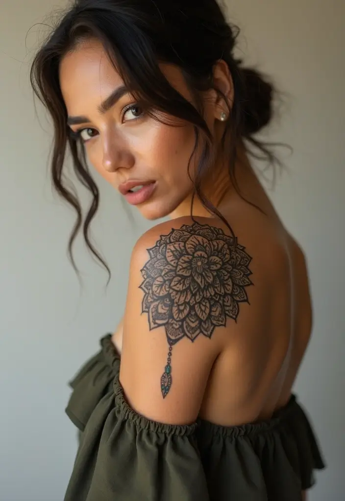 28 Gorgeous Back Tattoos for Women: From Minimal to Bold - 5. Intricate Mandala Designs