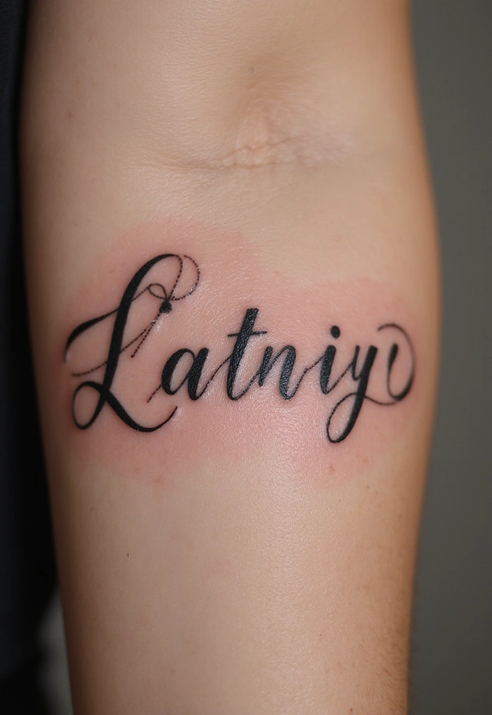 28 Meaningful Name Tattoos for Women: Honoring Loved Ones - 1. Elegant Script Names