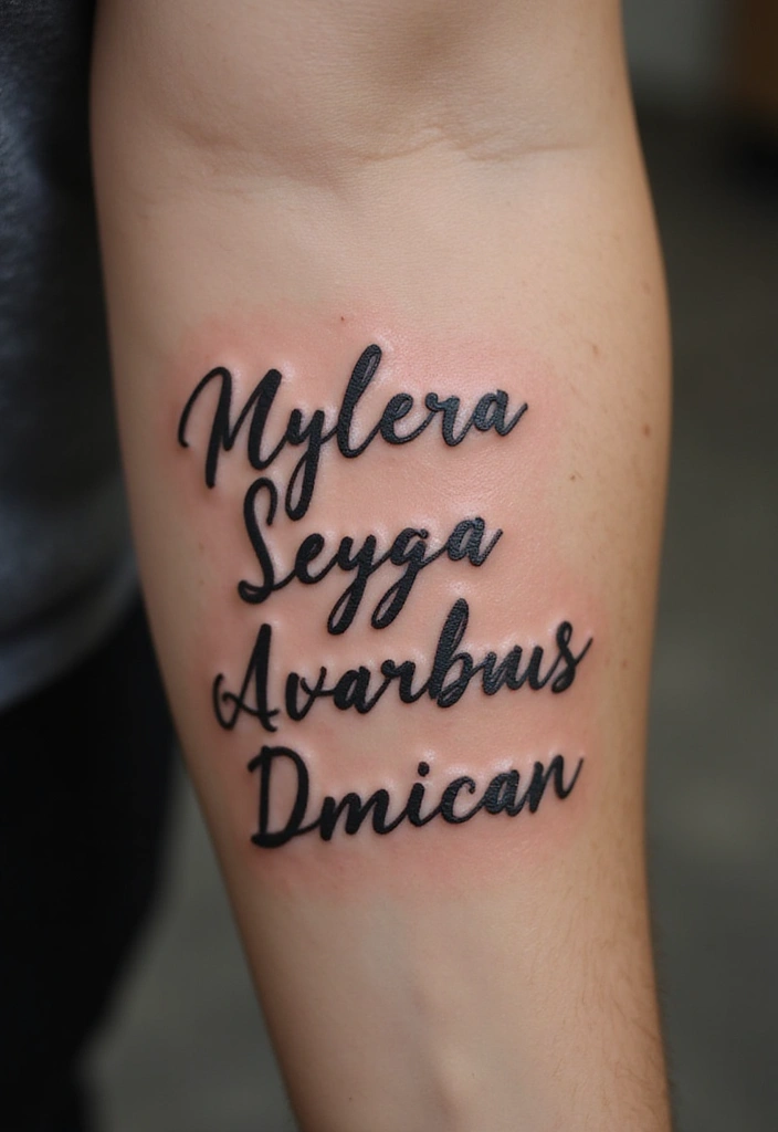 28 Meaningful Name Tattoos for Women: Honoring Loved Ones - 10. Names in Different Languages