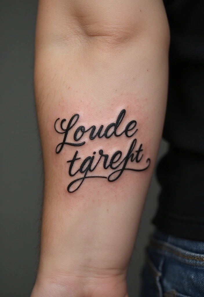 28 Meaningful Name Tattoos for Women: Honoring Loved Ones - 12. Name Tattoos with Quotes
