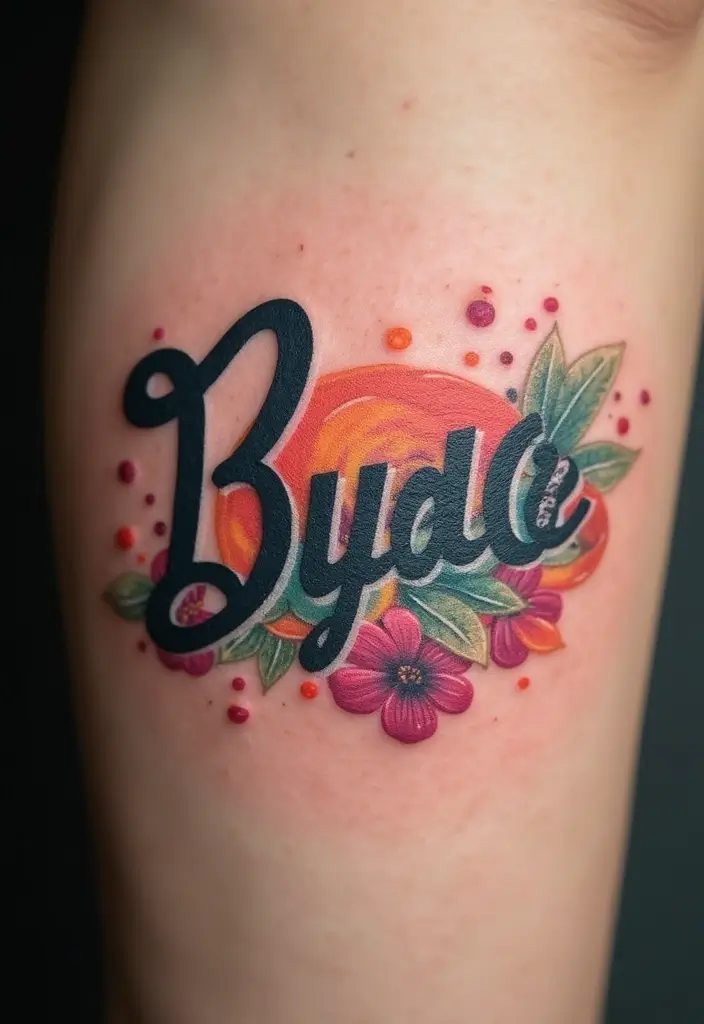 28 Meaningful Name Tattoos for Women: Honoring Loved Ones - 21. Whimsical Name Tattoos