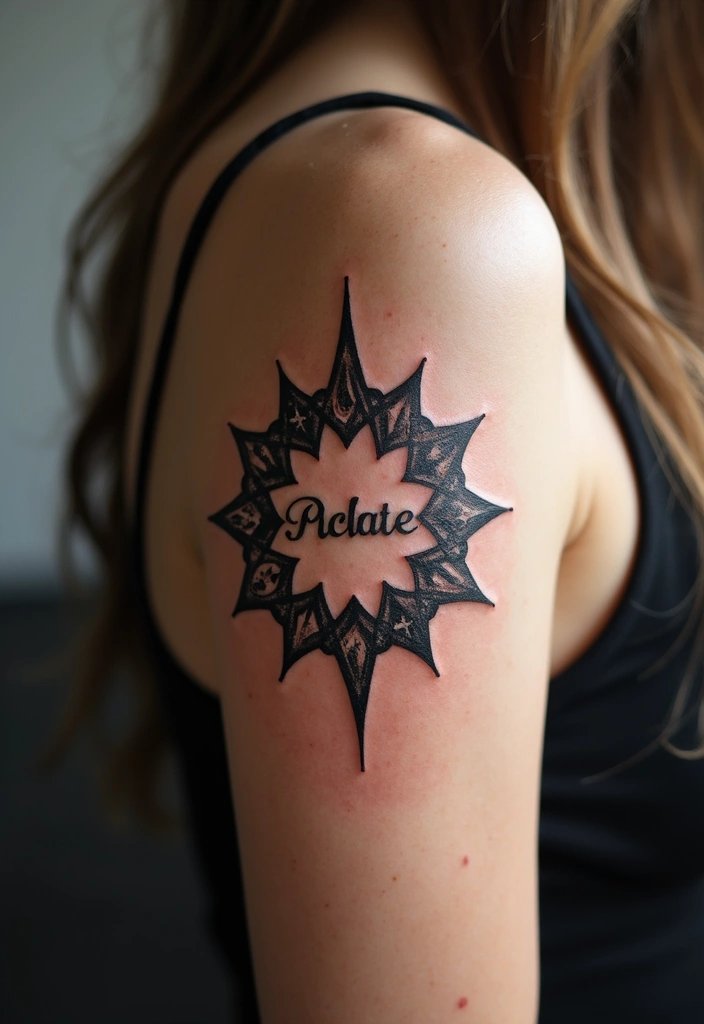 28 Meaningful Name Tattoos for Women: Honoring Loved Ones - 23. Astral Name Tattoos