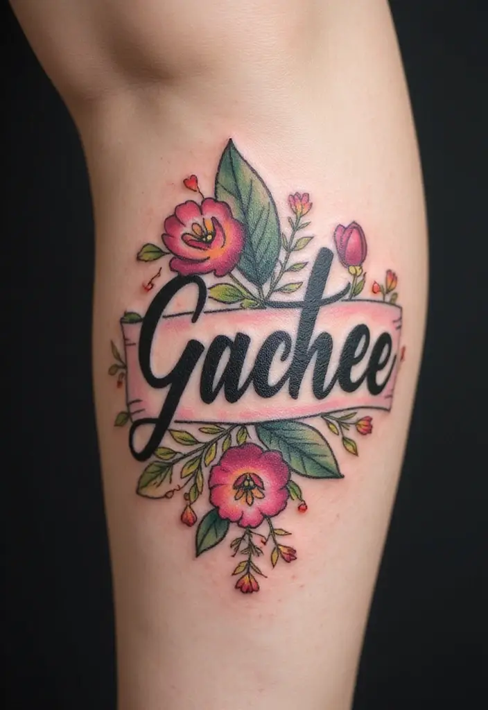 28 Meaningful Name Tattoos for Women: Honoring Loved Ones - 27. Playful Name Tattoos