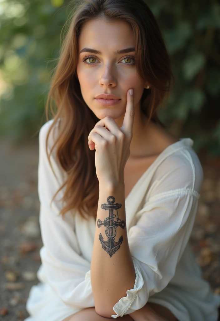28 Meaningful Tattoos for Women: Ink with Deep Significance - 11. The Anchor