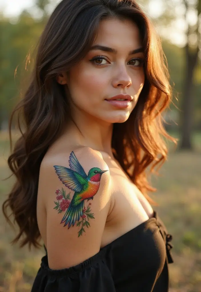 28 Meaningful Tattoos for Women: Ink with Deep Significance - 13. The Hummingbird