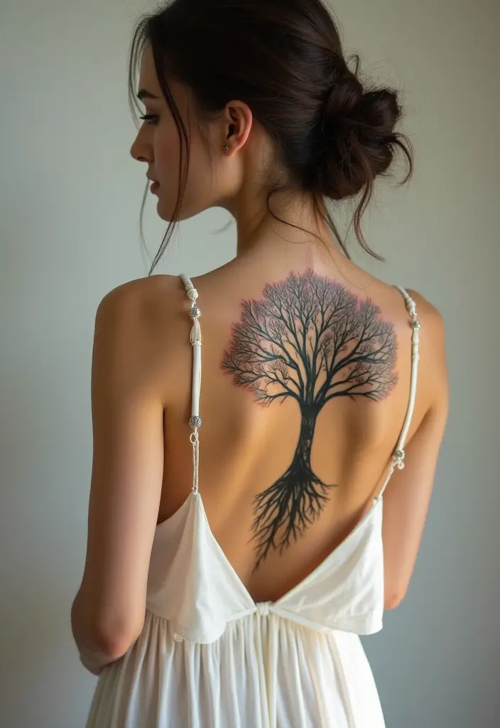 28 Meaningful Tattoos for Women: Ink with Deep Significance - 3. The Tree of Life
