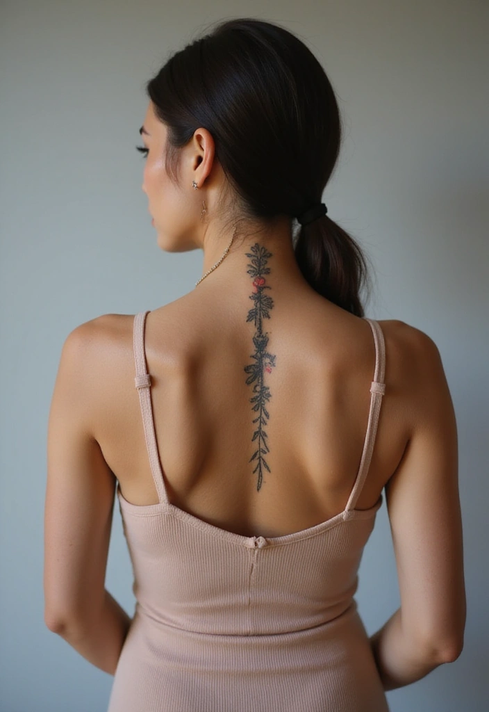28 Unique Spine Tattoos for Women: One-of-a-Kind Designs - 23. Legacy Tattoos