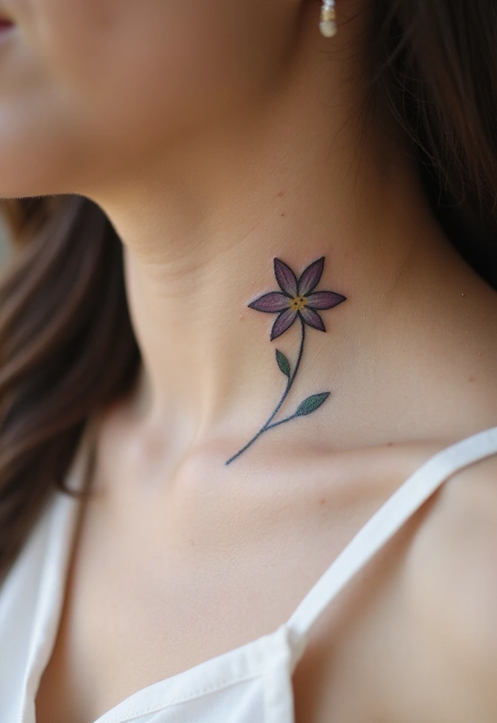 30 Adorable Small Tattoos for Women: Tiny & Cute Designs - 18. Tiny Star Flower