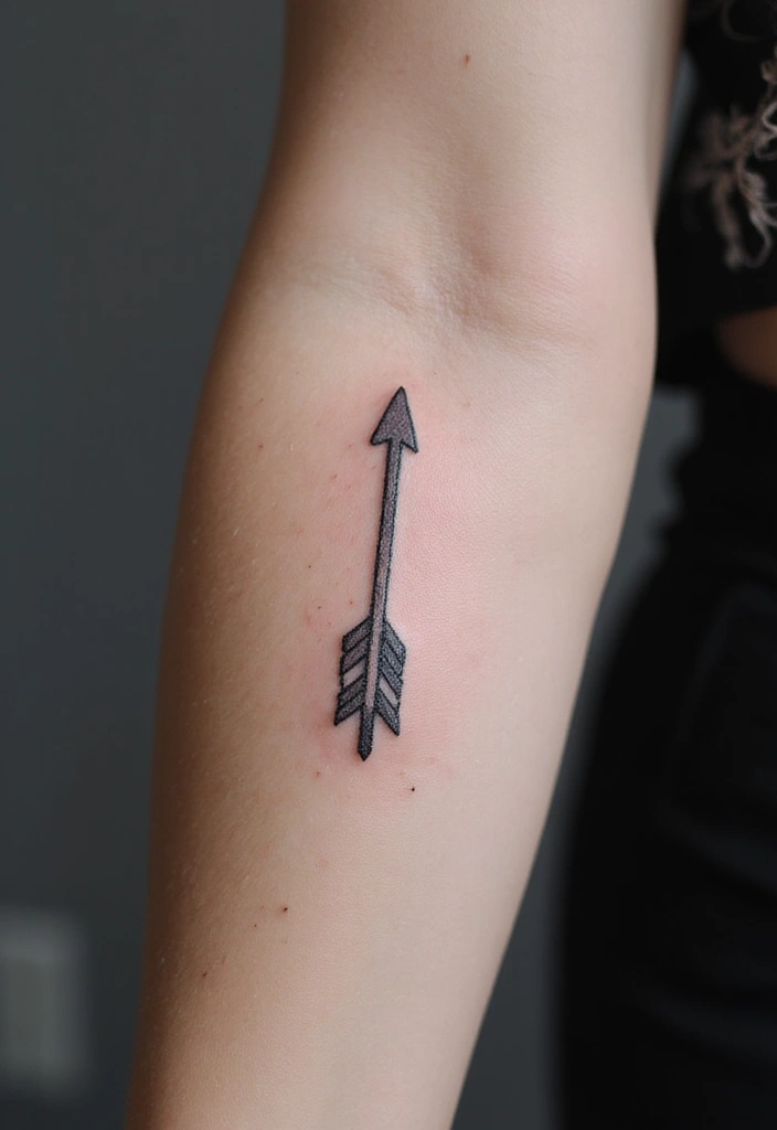 30 Adorable Small Tattoos for Women: Tiny & Cute Designs - 27. Minimalist Arrowhead
