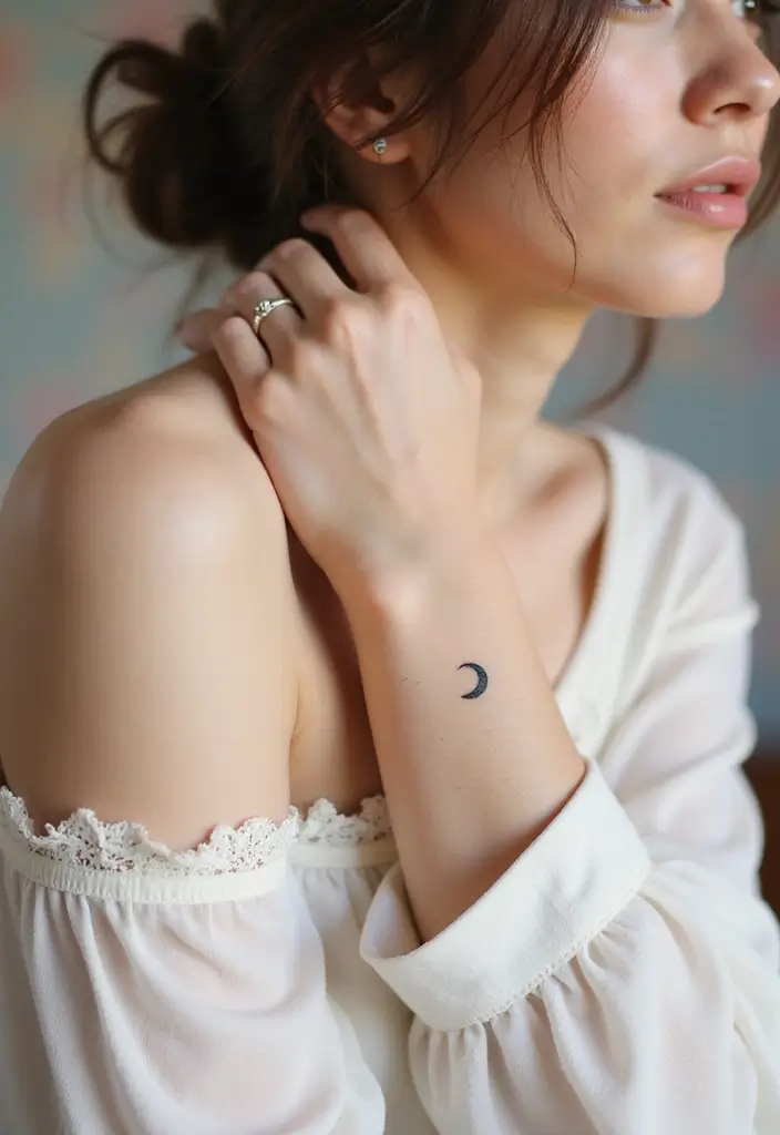 30 Best Tattoos for Women: Top Inspirational Designs in 2025 - 10. Simplistic Moon Tattoos