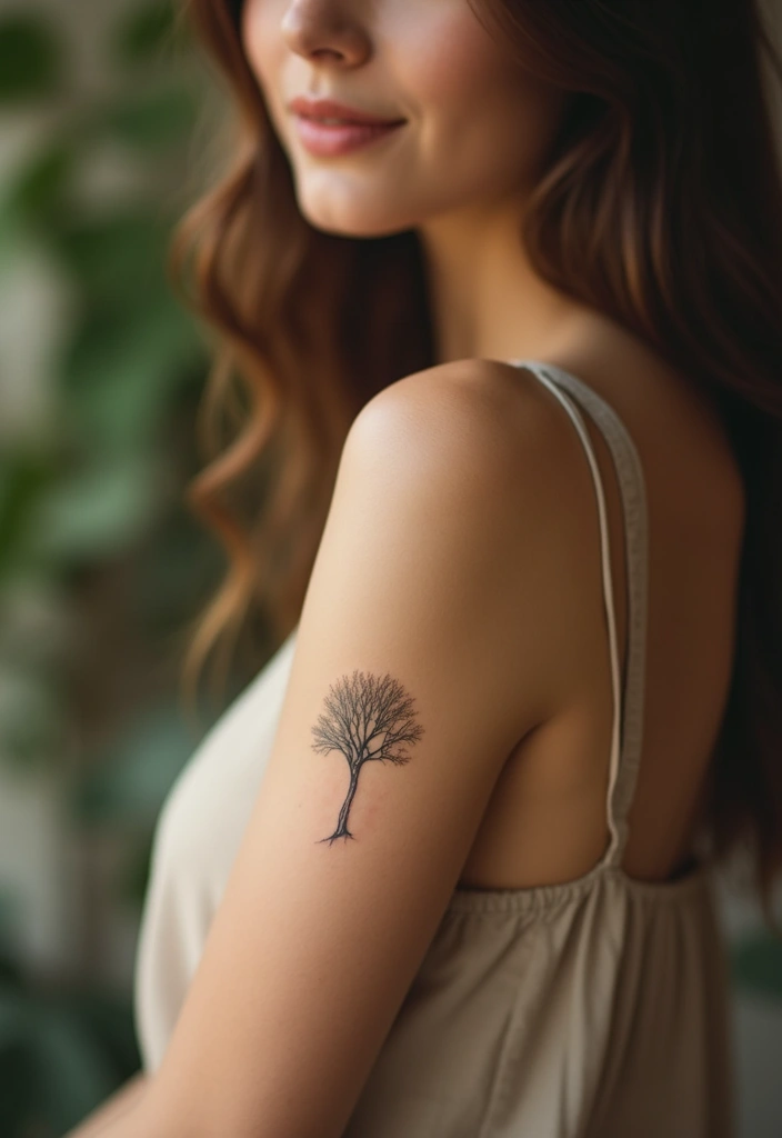 30 Best Tattoos for Women: Top Inspirational Designs in 2025 - 11. Simple Tree Tattoos