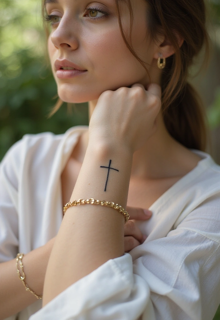 30 Best Tattoos for Women: Top Inspirational Designs in 2025 - 19. Simple Cross Tattoos
