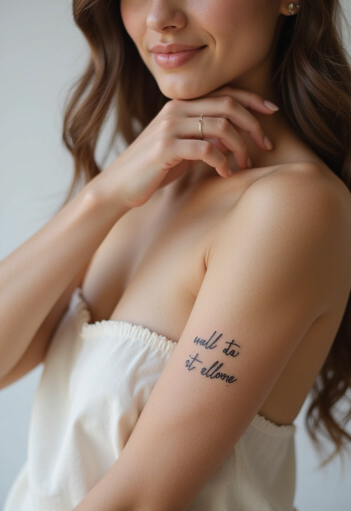30 Best Tattoos for Women: Top Inspirational Designs in 2025 - 3. Inspirational Quote Tattoos