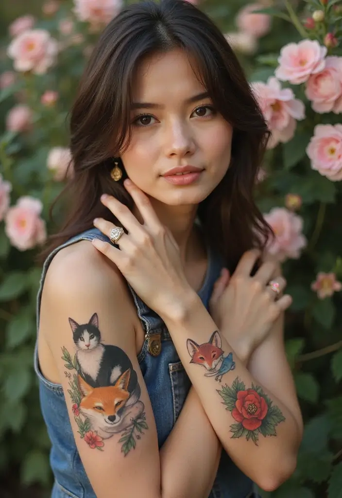 30 Cute Tattoos for Women: Sweet & Playful Ink Ideas - 3. Whimsical Animal Tattoos