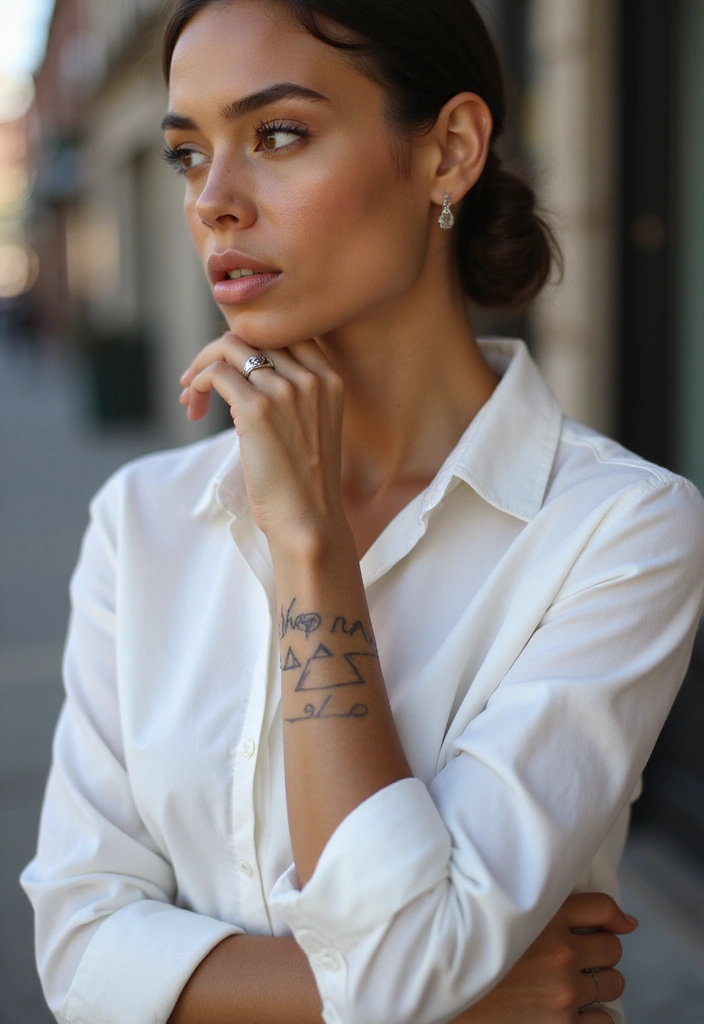 30 Cute Tattoos for Women: Sweet & Playful Ink Ideas - 7. Simple Geometric Shapes