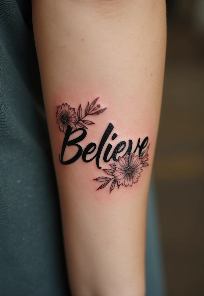 30 Pretty Tattoos for Women: Beautiful Designs to Inspire Your Next Ink - 21. Lettering and Typography