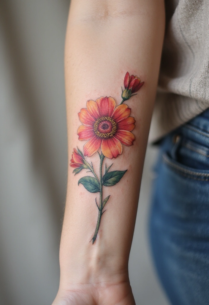 30 Pretty Tattoos for Women: Beautiful Designs to Inspire Your Next Ink - 24. Watercolor Floral Elements