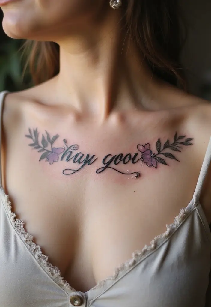 30 Pretty Tattoos for Women: Beautiful Designs to Inspire Your Next Ink - 25. Script Tattoos with Meaning