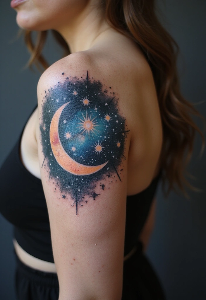 30 Pretty Tattoos for Women: Beautiful Designs to Inspire Your Next Ink - 4. Celestial Bodies