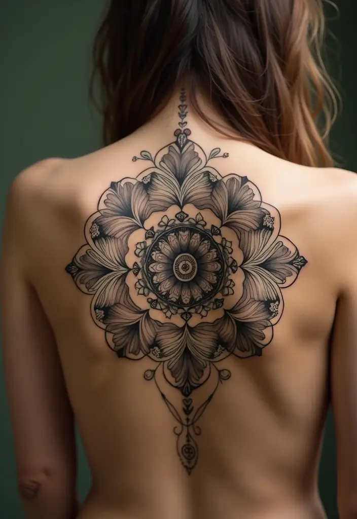 30 Pretty Tattoos for Women: Beautiful Designs to Inspire Your Next Ink - 5. Nature-Inspired Mandalas