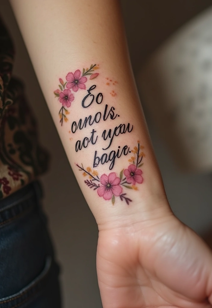 30 Pretty Tattoos for Women: Beautiful Designs to Inspire Your Next Ink - 6. Inspirational Quotes