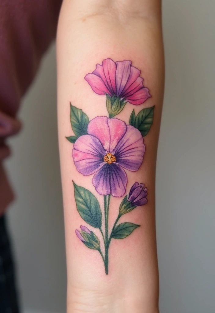 30 Pretty Wrist Tattoos for Women: Delicate & Personal Designs - 4. Sweet Pea Blossom