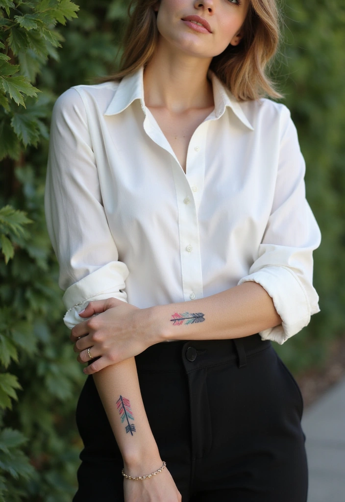 30 Simple Tattoos for Women: Minimalist & Elegant Designs - 10. Simple Arrow