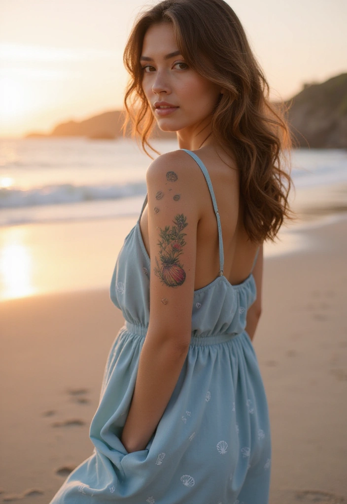 30 Simple Tattoos for Women: Minimalist & Elegant Designs - 12. Minimalist Shells