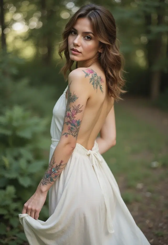 30 Simple Tattoos for Women: Minimalist & Elegant Designs - 9. Leaves and Vines