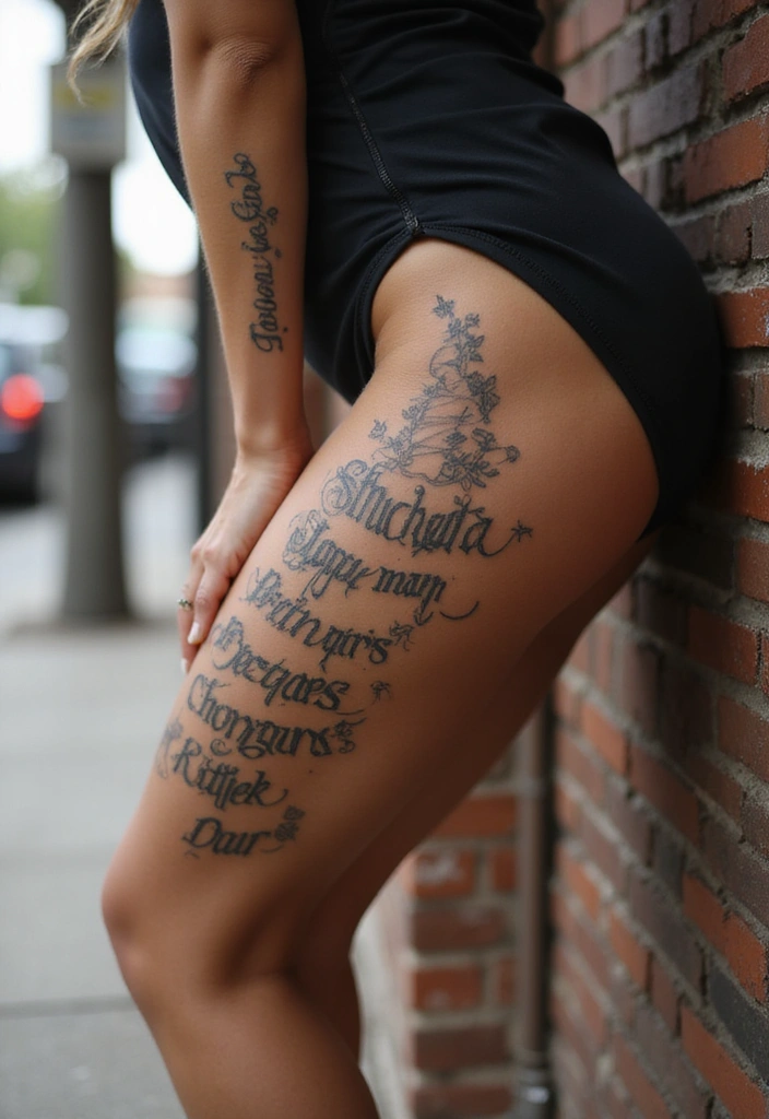 30 Stunning Thigh Tattoos for Women: Elegant, Bold & Meaningful Designs - 5. Inspirational Quotes
