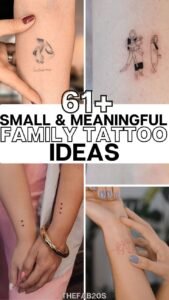 Small Yet Powerful Family Tattoo Ideas for Minimalist Lovers