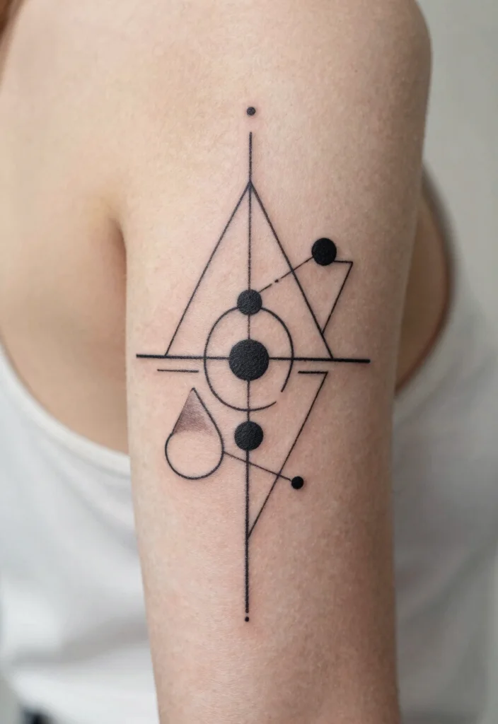 16 Back of Forearm Tattoo Designs That Look Amazing from Every Angle - 1. Simple Geometric Shapes 1