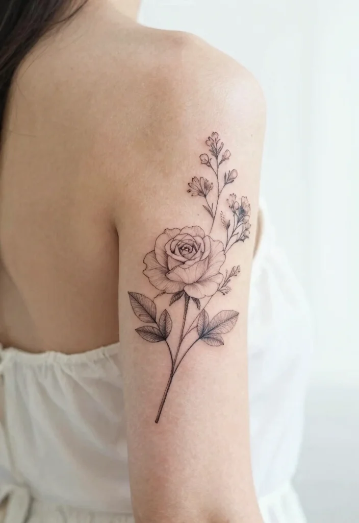 16 Back of Forearm Tattoo Designs That Look Amazing from Every Angle - 2. Delicate Floral Designs 1