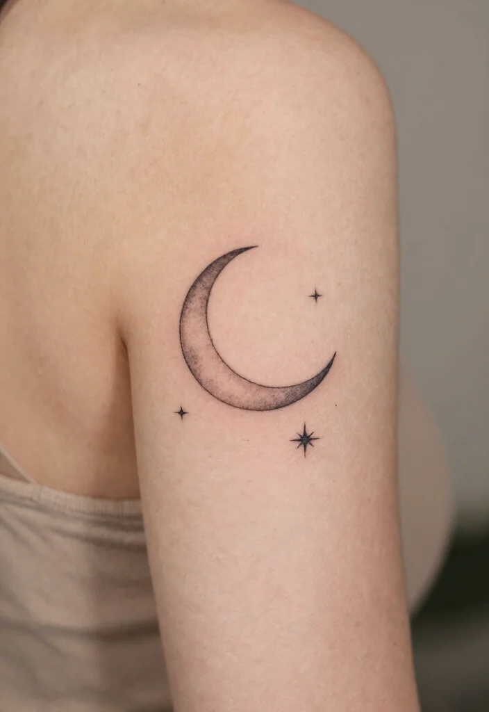 16 Back of Forearm Tattoo Designs That Look Amazing from Every Angle - 7. Celestial Bodies 1