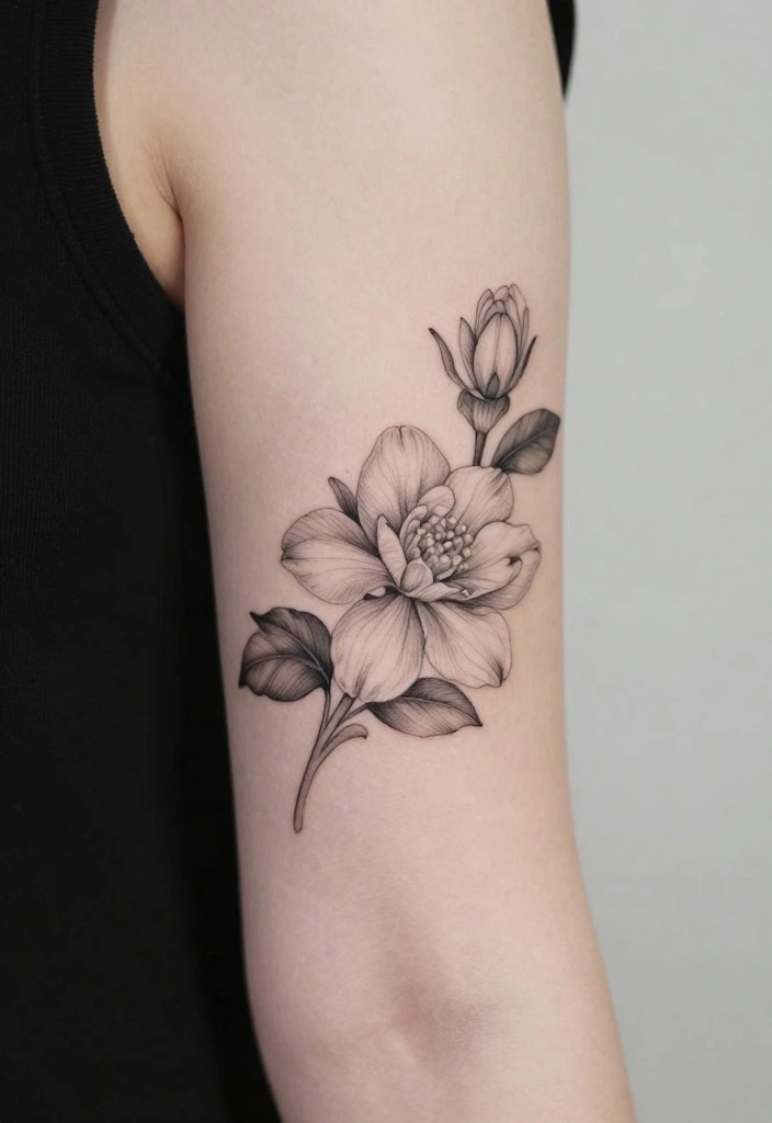 16 Inner Forearm Tattoo Ideas for Women with Elegant Meaning - 14. Jasmine Flower Ink 1