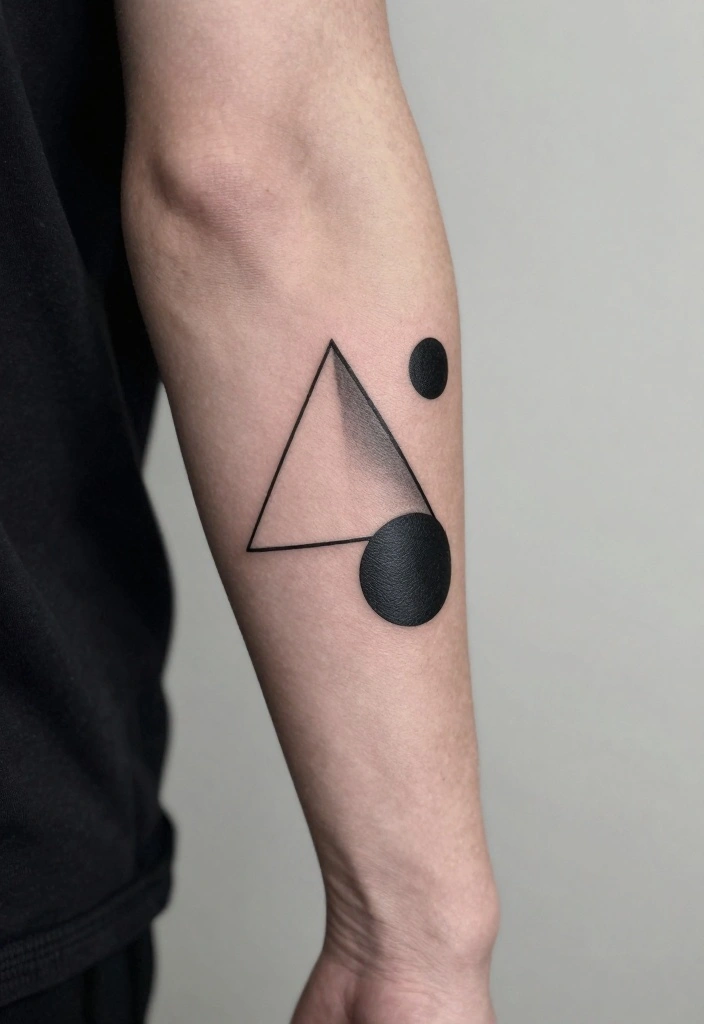 16 Men's Forearm Tattoo Designs That Never Go Out of Style - 1. Geometric Shapes 1