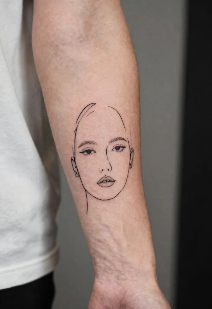 16 Men's Forearm Tattoo Designs That Never Go Out of Style - 10. Simple Portraits 1