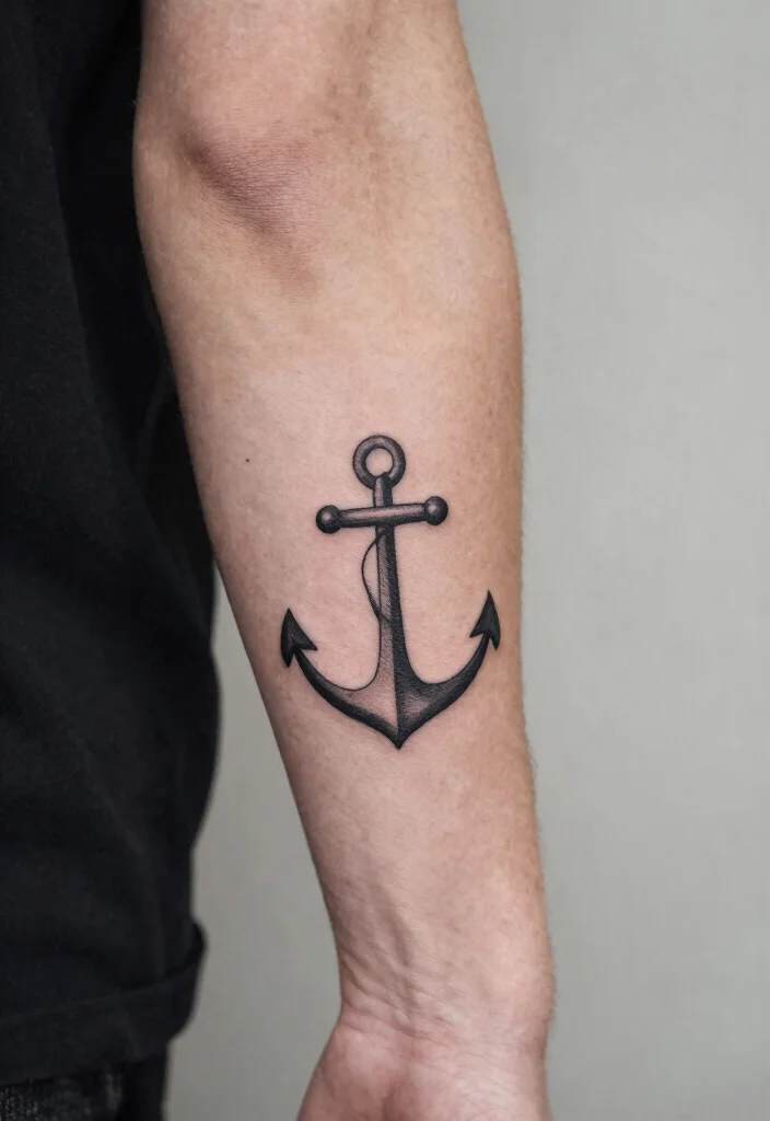16 Men's Forearm Tattoo Designs That Never Go Out of Style - 2. Minimalist Symbols 1