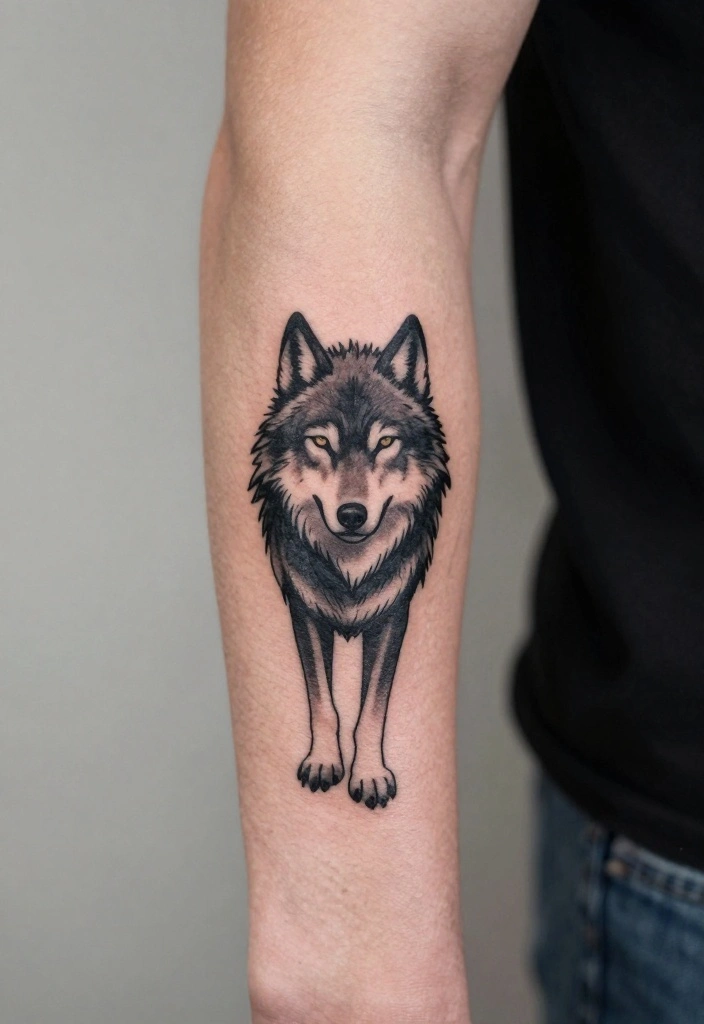 16 Men's Forearm Tattoo Designs That Never Go Out of Style - 9. Animal Silhouettes 1