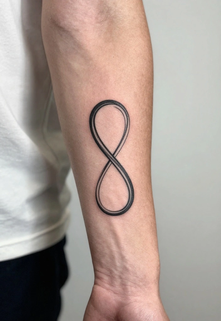 17 Forearm Half Sleeve Tattoo Ideas for Men You'll Want Instantly - 13. Infinity Symbols 1