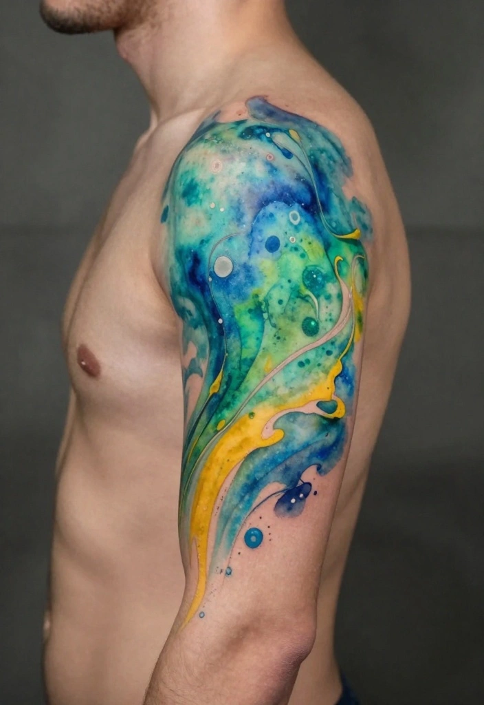 17 Men's Forearm Tattoo Designs You'll See Everywhere This Year - 10. Watercolor Tattoos 1