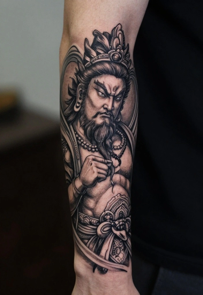 17 Men's Forearm Tattoo Designs You'll See Everywhere This Year - 12. Mythological Figures 1