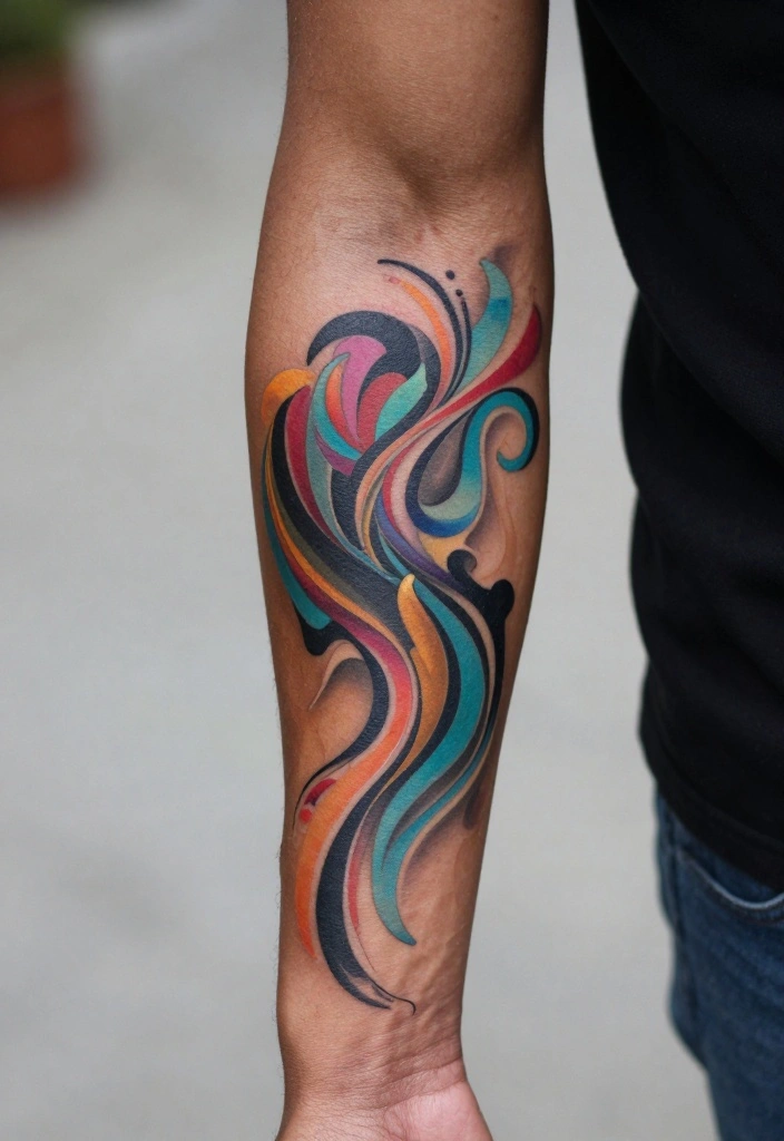 17 Men's Forearm Tattoo Designs You'll See Everywhere This Year - 3. Abstract Designs 1