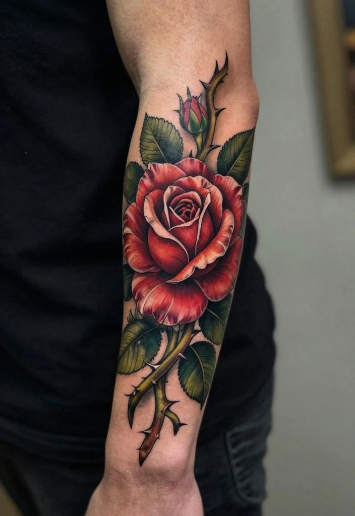 17 Men's Forearm Tattoo Designs You'll See Everywhere This Year - 6. Floral Patterns 1